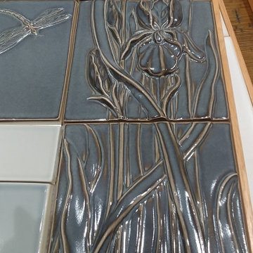 Rook Wood tile fireplace concept