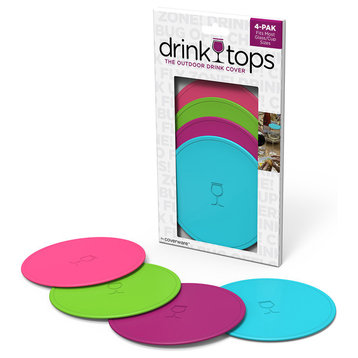 DrinkTops Mod Outdoor Drink Cover, Set of 4