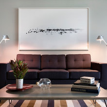 White Art Black Wall