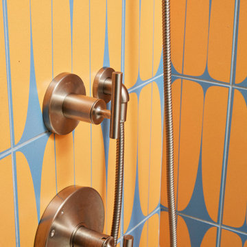 Fresh & Funky Double Bathroom Remodelba