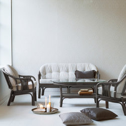 Rattan Classics - Carmen 2,5 seater, Carmen low back chair and Coffee table - Furniture