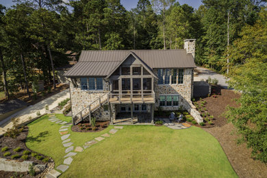 Inspiration for a rustic exterior home remodel in Birmingham