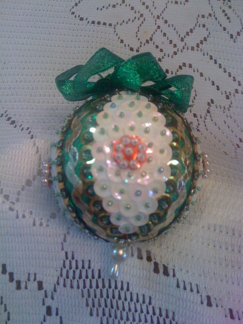 sequin xmas ornaments