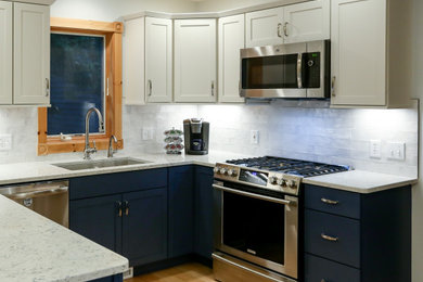 Example of a classic kitchen design in Other