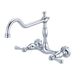 Danze Opulence&trade; Two Handle Bridge Wall Mount Kitchen Faucet - Kitchen Faucets
