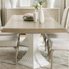 Modern Romance Double Pedestal Dining Table With 2-22" leaves