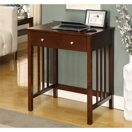 Convenience Concepts Designs2Go Mission Desk in Espresso Wood Finish