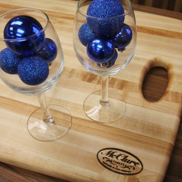 Michigan Maple Butcher Block Serving Platter with Handles
