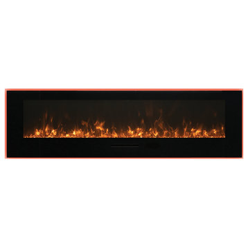 Amantii WM-FM-50-BG No Logs Electric Fireplace