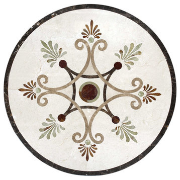 Fancy Polished Mystic View Medallion, 36" Round