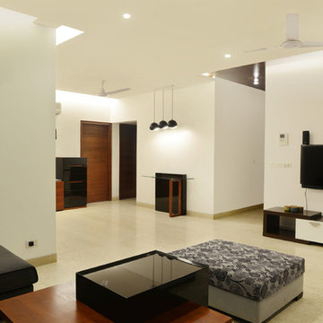 I think in BLACK! An apartment in New Delhi