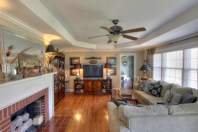 Transitional living room photo in Other