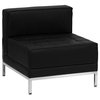 HERCULES Imagination Series Black LeatherSoft Sectional Configuration