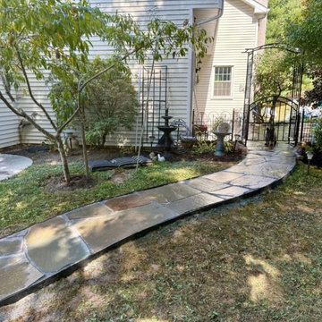 A Natural Flagstone Patio Transformation in Downingtown