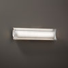 Fusion Lineate 22" Linear LED Bath Bar, Polished Chrome, Weave Shade