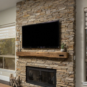 Mantel - Reclaimed Living Room Mantel - Heaney Mantel IFT