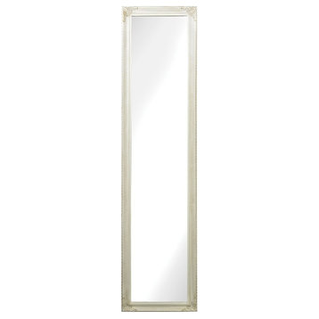 Masalia Floor Mirror, Antique White