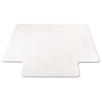 Supermat Frequent Use Chair Mat, Medium Pile Carpet, Beveled, With Lip, 45"X53"