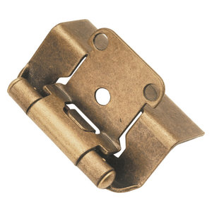 P140-3 KITCHEN CABINET DOOR BELWITH BRASS CUPBOARD OFFSET HINGES PAIR