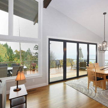 (Remodel - Custom) NanaWall Opens New Kitchen to Puget Sound