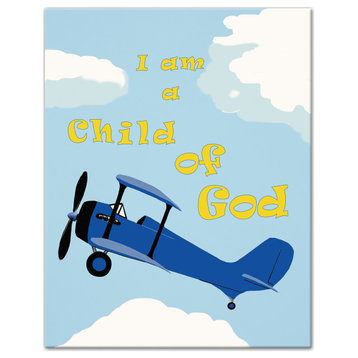 I Am A Child Of God Plane 11x14 Canvas Wall Art
