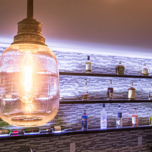 アトランタのモダンスタイルのおしゃれなホームバーの写真