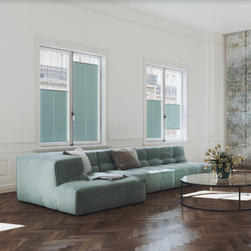 Pleated shades for Tilt + Turn Windows