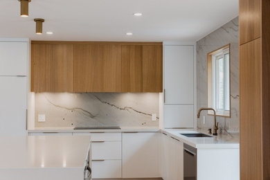 This is an example of a contemporary kitchen in Ottawa.