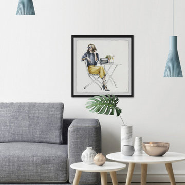 "Wait in Style" Framed Painting Print