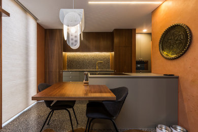 Inspiration for a dining room remodel in Melbourne