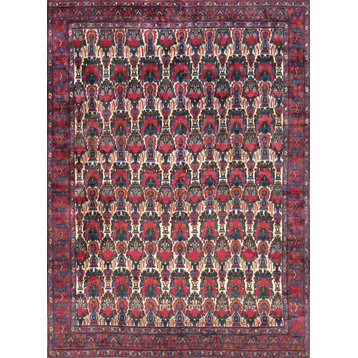 Pasargad Home Antique Bidjar Collection Hand-Knotted Wool Area Rug, 8'7"x11'8"