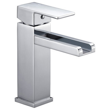 Safavieh Balance Single Handle 6" Chrome Bathroom Vessel Faucet