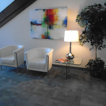 Before & After - Commercial Building Lobby Staging in Albuquerque, NM