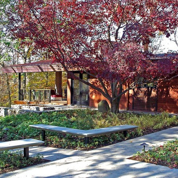 Contemporary Entrance Garden