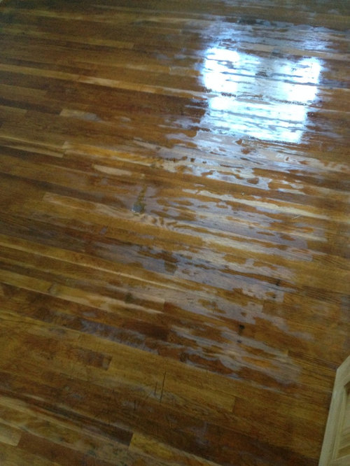Help Wood Floor Varnish Disaster, Hardwood Floors Too Shiny