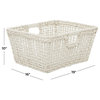 Bohemian White Cotton Storage Basket 560384