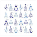 DDCG - Blue Christmas Trees Canvas Wall Art, 20"x20" - Spread holiday cheer this Christmas season by transforming your home into a festive wonderland with spirited designs. This Blue Christmas Trees 20x20 Canvas Wall Art makes decorating for the holidays and cultivating your Christmas style easy. With durable construction and finished backing, our Christmas wall art creates the best Christmas decorations because each piece is printed individually on professional grade tightly woven canvas and built ready to hang. The result is a very merry home your holiday guests will love.