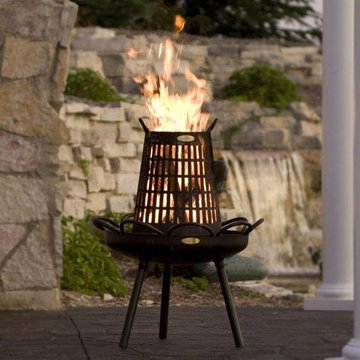 Outdoor Fire Circle wood burning