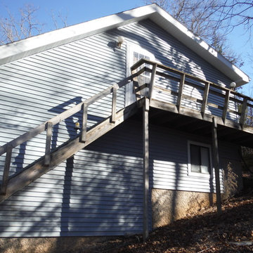 James Hardie Evening Blue Siding W/ Arctic White HardieTrim | Lake Ozark, MO.