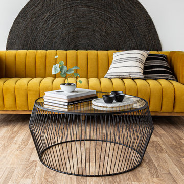 Elliot Sofa – Mustard Velvet