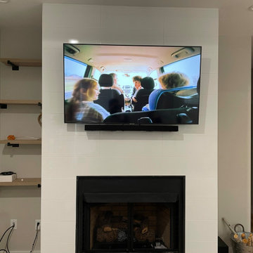 TV Mounting on Tile Fireplace