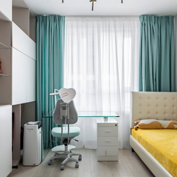 "Всплески жизни". Дизайн 3-х комнатной квартиры в современном стиле.