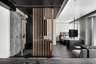 Example of a minimalist home design design in Tel Aviv
