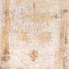 Faded Abstract Area Rug, Sand, 6'x9'