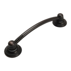Cosmas - Cabinet Pull, 3-3/4" Hole Centers, Oil Rubbed Bronze, Set of 25 - Cabinet And Drawer Handle Pulls