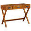 Versanora Bedford Stylish Wooden Desk Storage Table Drawers Walnut