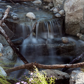 Close-up of waterfall