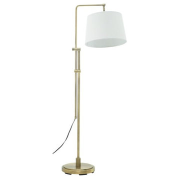 House of Troy Crown Point CR700-AB 1 Light Floor Lamp in Antique Brass