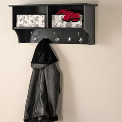 Prepac Black 36" Wide Hanging Entryway Shelf - Closet Storage