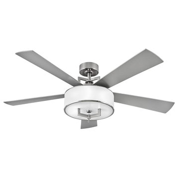 LED 99" Indoor Ceiling Fan in Brushed Nickel